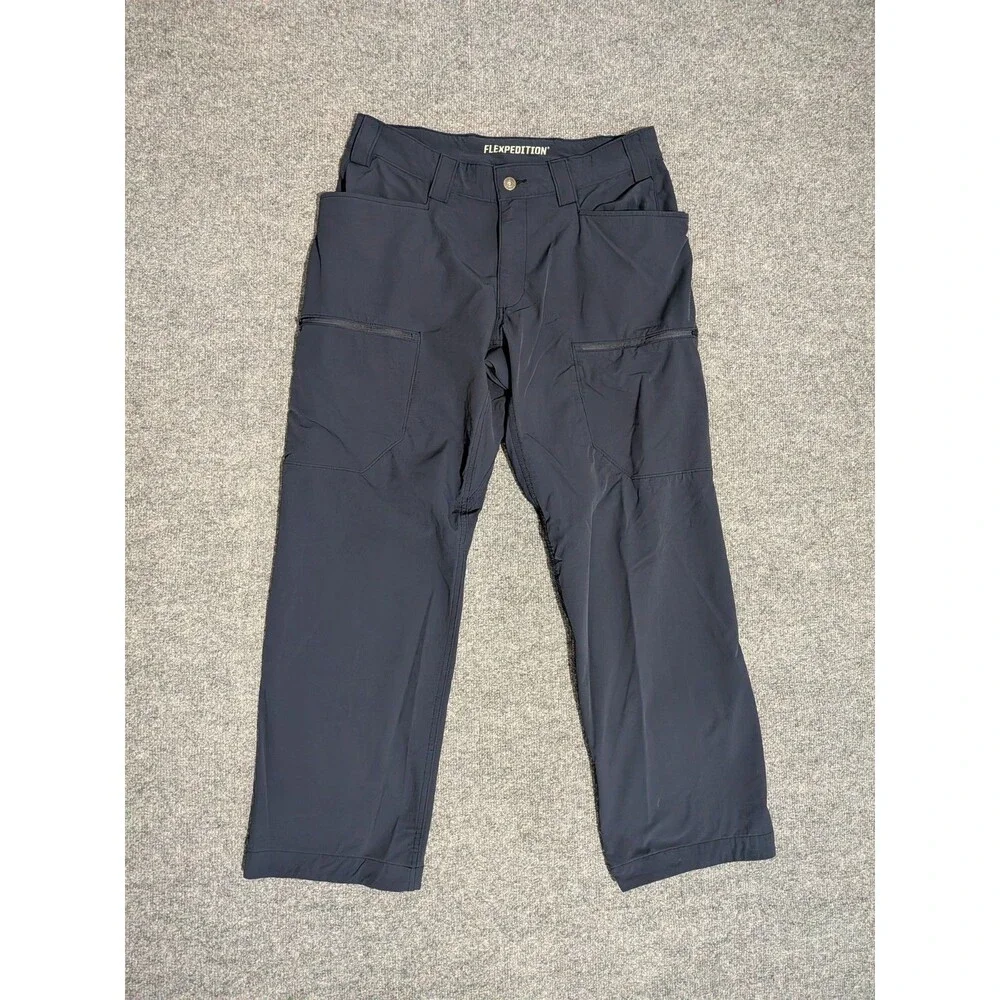 Duluth Trading Flexpedition Pants Mens 34x30 (33x30) Relaxed Fit Blue